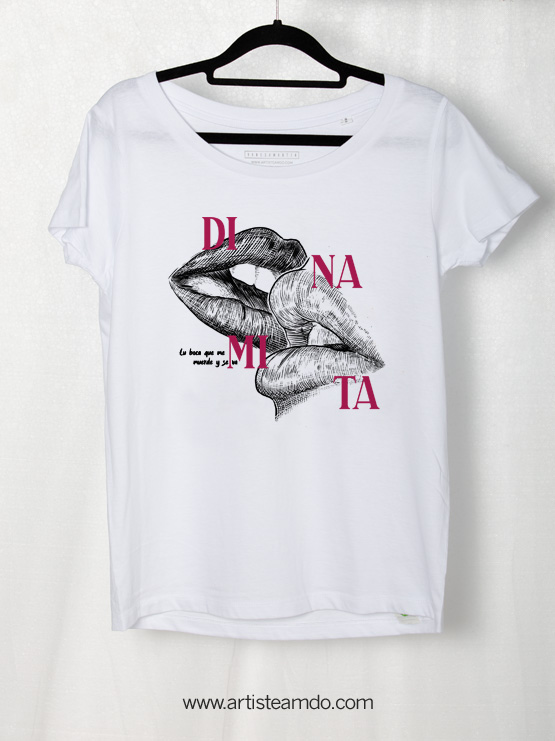 camiseta de vanesa martin ilustración dinamita
